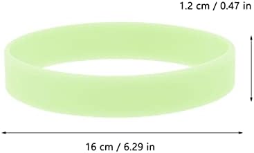 100pcs Purple Glow Wristbands Neon Party Silicone Bracelets Solar UV Reactive