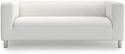 MASTERS OF COVERS Klippan Loveseat Slipcover - Cotton White 1