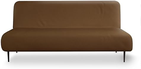 LANE LINEN Armless Futon Cover - Brown 1
