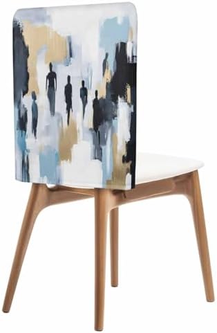 Modern Canvas Chair Covers 4 Pack for Dining Room and Kitchen 1