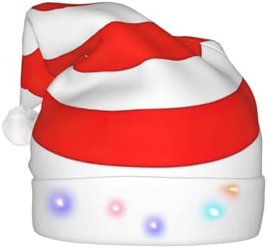 Design Target Print Christmas Hat with LED Lights