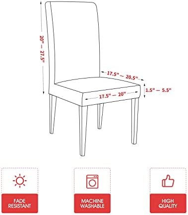 Horaldaily 4PCS Christmas Dining Chair Covers 1