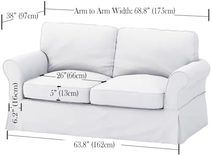 Custom Slipcover Replacement for Pottery Barn Comfort Loveseat