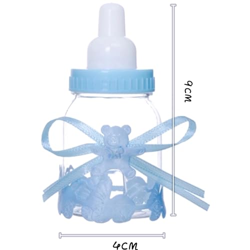 24 Pcs Reusable Candy Bottles with Bear for Baby Shower