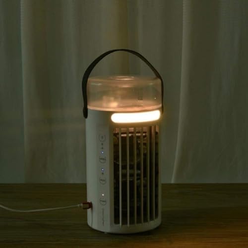 Mini Air Conditioner Fan with USB Power and Night Light