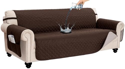 Waterproof Dog Couch Cover 3 Cushions 68 Sofa Chocolate