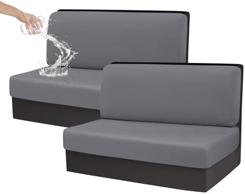 CRFATOP 2 Piece Waterproof RV Dinette Cushion Covers