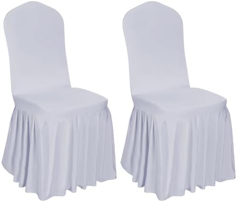 DREAMANIA 2pcs Chair Covers Stretch Parsons Skirt Slipcover