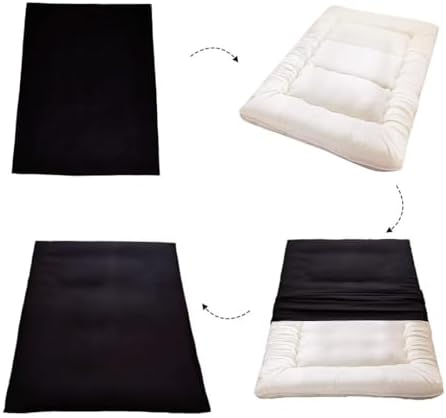 Aigbiot Futon Cover Zipper Soft Machine Washable Twin Full Queen