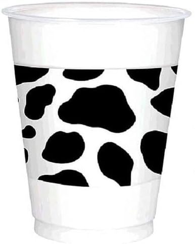 Western Printed Plastic Cups 16 oz Pack of 25