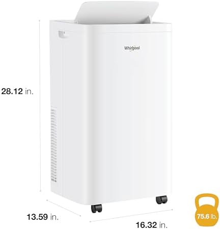 Whirlpool 14000 BTU Portable AC with Heater and Dehumidifier