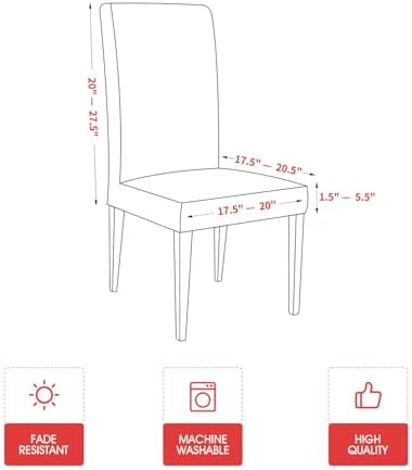 Horaldaily 4PCS Christmas Dining Chair Covers with Snowman Design 1
