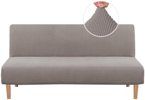 HVERSAILTEX Stretch Jacquard Futon Slipcover Taupe
