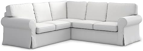 TLYESD Ektorp Sectional Sofa Cover Replacement Cool White 1