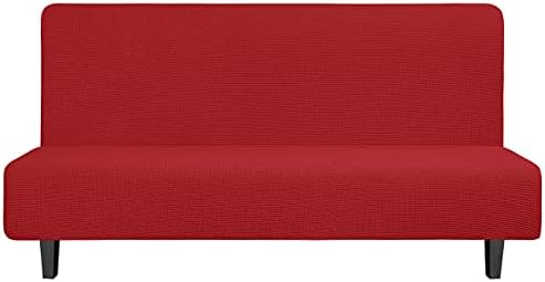 Easy-Going Stretch Futon Slipcover Large Red 1