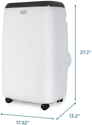 BLACKDECKER 8000 BTU Portable AC Unit White