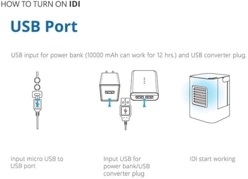 USB Portable Mini Air Cooler Fan for Bedroom and Home