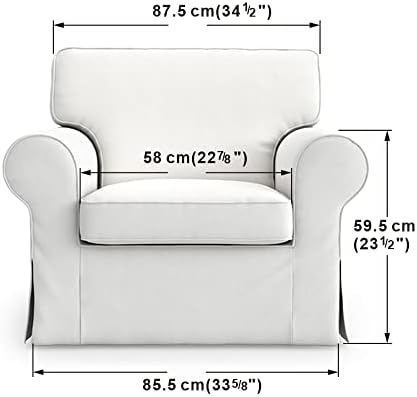 TLYESD Ektorp Chair Cover Replacement Slipcover Only