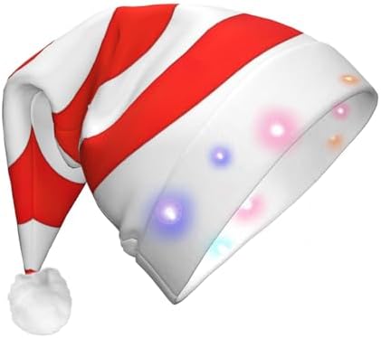 Design Target Print Christmas Hat with LED Lights