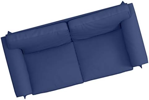 Dense Cotton Ektorp Loveseat Cover Replacement Dark Blue 1
