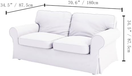 HomeTown Market Heavy Cotton Ektorp Sofa Cover Replacement 1