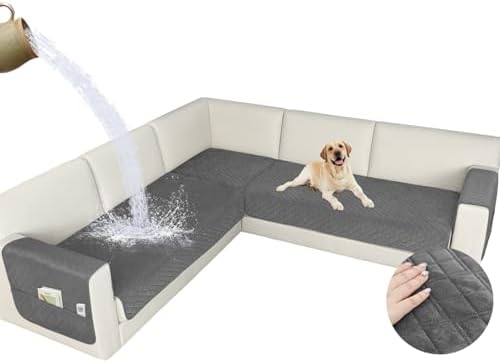 Waterproof Corner Sectional Couch Covers for Dogs