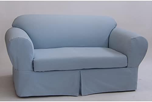 Classic Slipcovers Two Piece Sofa Slipcover Yellow