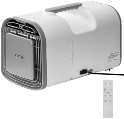 VEVOR 4250 BTU Portable AC with 3 Speeds and 24H Timer White