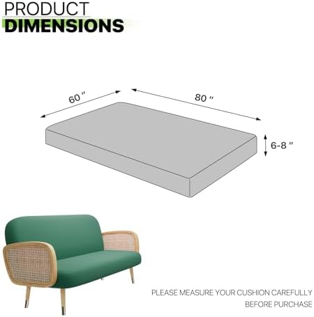 Magshion Futon Cover Hunter Green 60x80x6 1