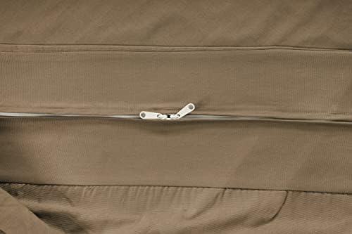 Lane Linen Futon Cover Full Size 100 Cotton Zippered Taupe