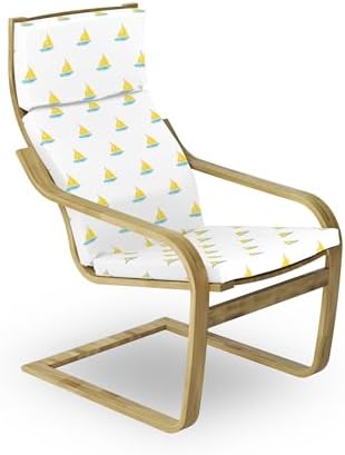 Ambesonne Sailboat Armchair Pad and Slipcover