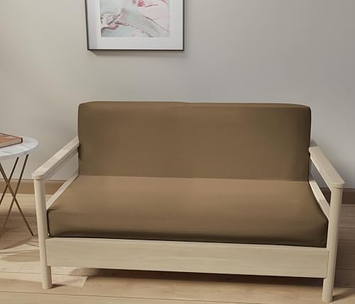 Lane Linen Futon Cover Full Size 100 Cotton Zippered Taupe