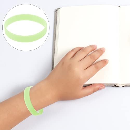 100pcs Purple Glow Wristbands Neon Party Silicone Bracelets Solar UV Reactive