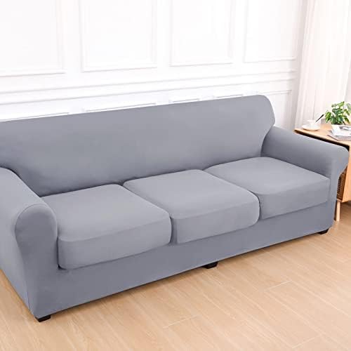 Hyha 4 Piece Sofa Covers for 3 Cushion Couch