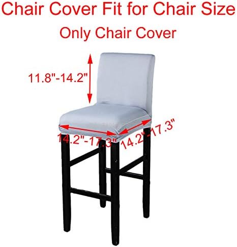 2 Pack Chair Covers for Bar Stools and Dining Chairs