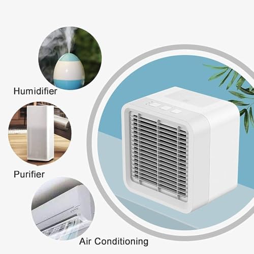 Compact Air Cooler with 3 Speeds and Humidifier Function