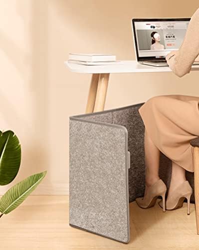 Folding Space Heater Panel with Heated Feet and Blanket
