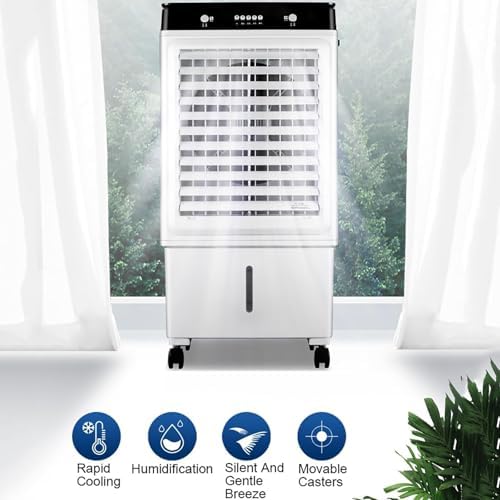 Evaporative Air Cooler with 38L Water Tank and 3 Speeds