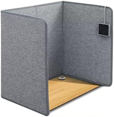 Folding Space Heater Panel with Heated Feet and Blanket