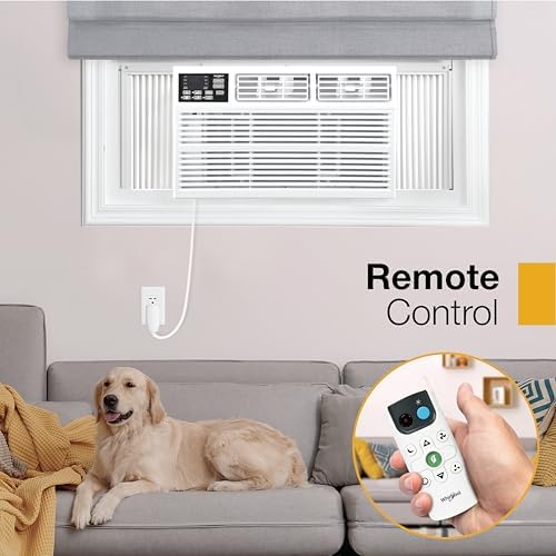 Whirlpool 24000 BTU Window Air Conditioner with Dehumidifier 230V Bright White