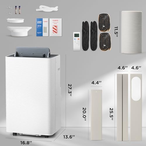 TURBRO Finnmark 14000 BTU Portable AC Heater with Dehumidifier