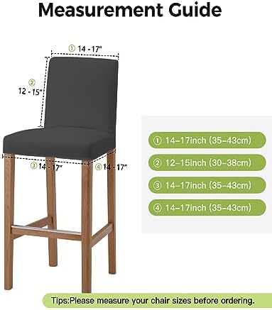 Abstract Oil Painting Bar Stool Covers Set of 4 Modern Canvas Art Slipcovers