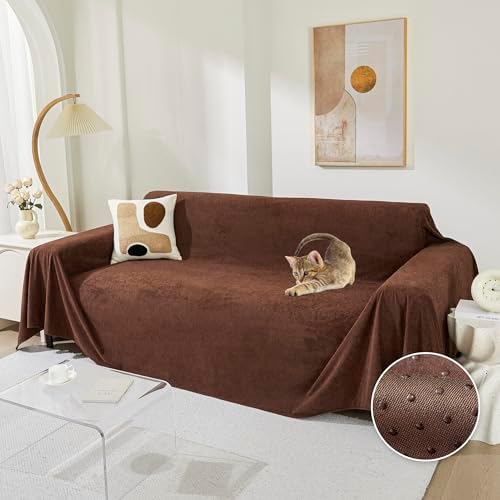 MEETSKY Couch Cover 91 x 134 Chocolate