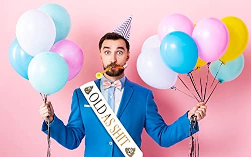 Hilarious Retirement Birthday Foil Sash with Metal Pin