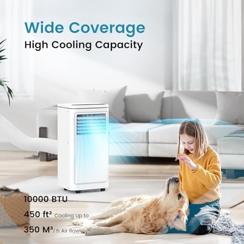 COWSAR 10000BTU Portable AC Unit for 450 SqFt Cooling