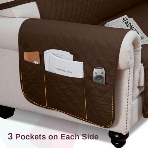 Waterproof Dog Couch Cover 3 Cushions 68 Sofa Chocolate
