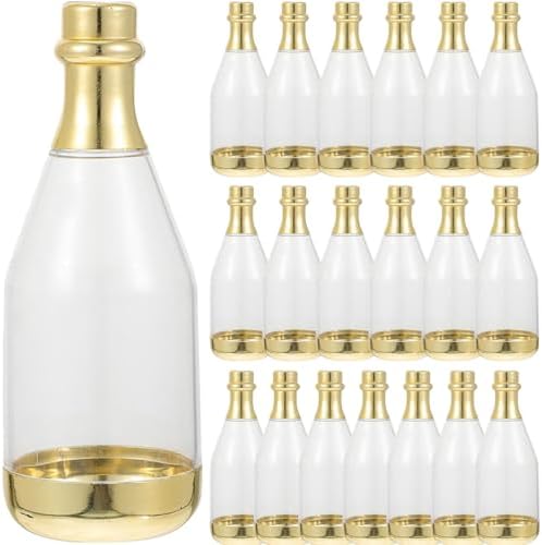 20pcs Gold Mini Bottle Candy Wedding Favor Box
