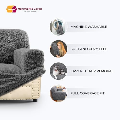 PAULATO BY GAICO Barrel Chair Slipcover - Stretch Fit - Mango