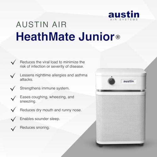 Austin Air HealthMate Junior Air Purifier Midnight Blue