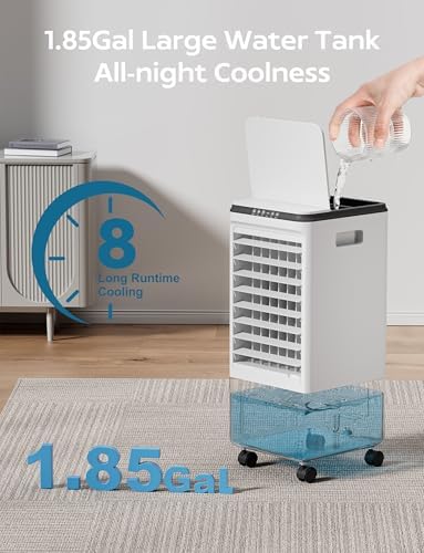 Slkdrft Portable Air Cooler with 7H Timer and 4 Modes 1